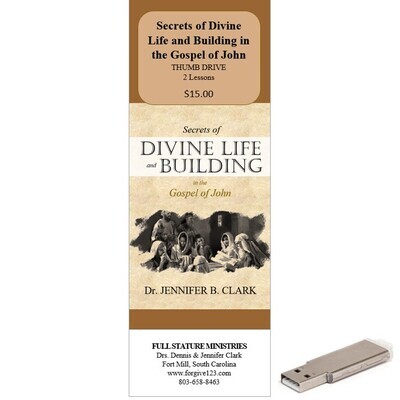 Secrets of Divine Life and Building in the Gospel of John (thumb drive)