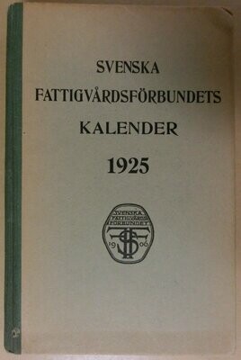Svenska fattigvårdsförbundets kalender 1925