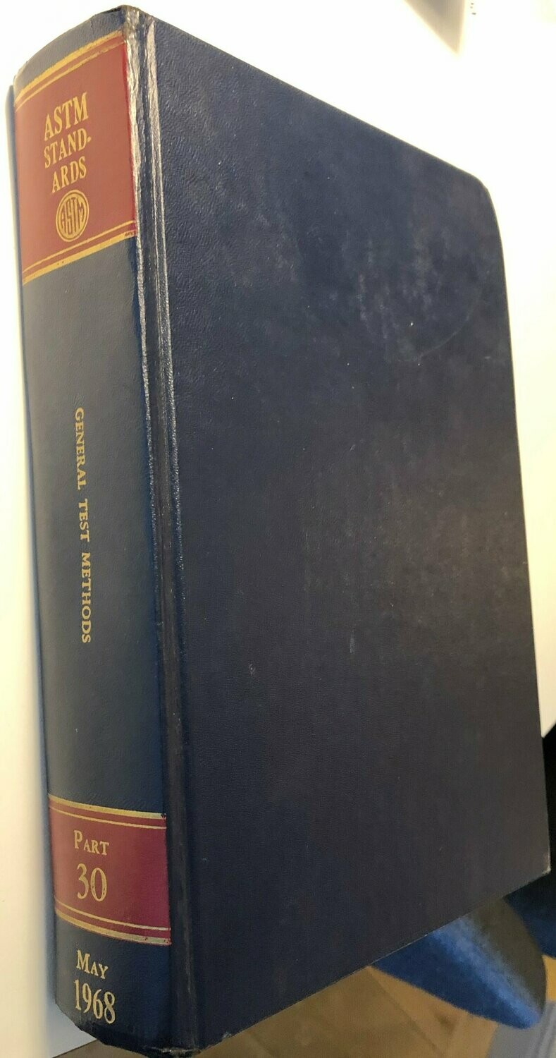 1968 Book of astm standards General test methods part 30