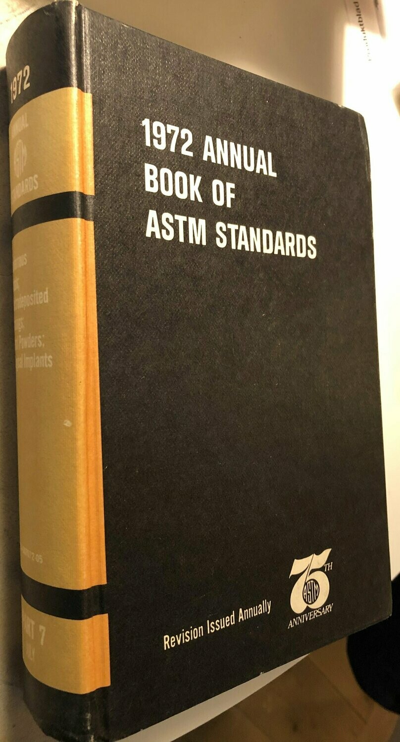 1972 Annual book of astm standards part 7
