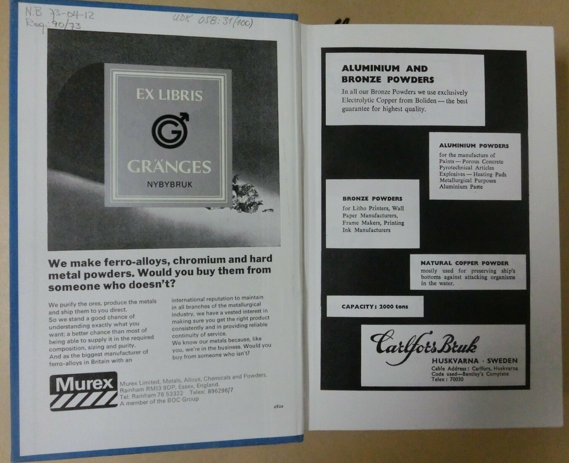 Metal Bulletin handbook 1972