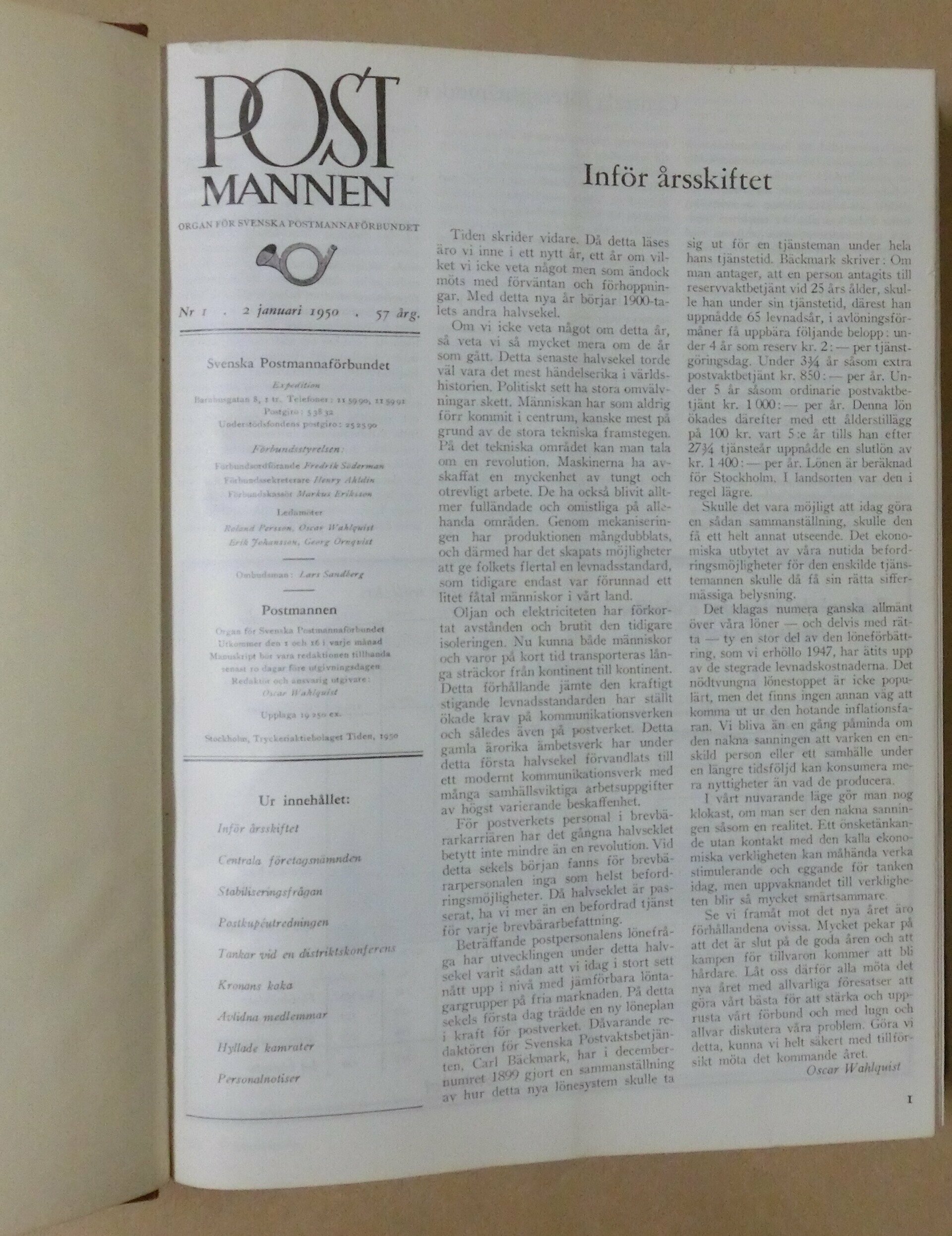 Postmannen 1950 - 51