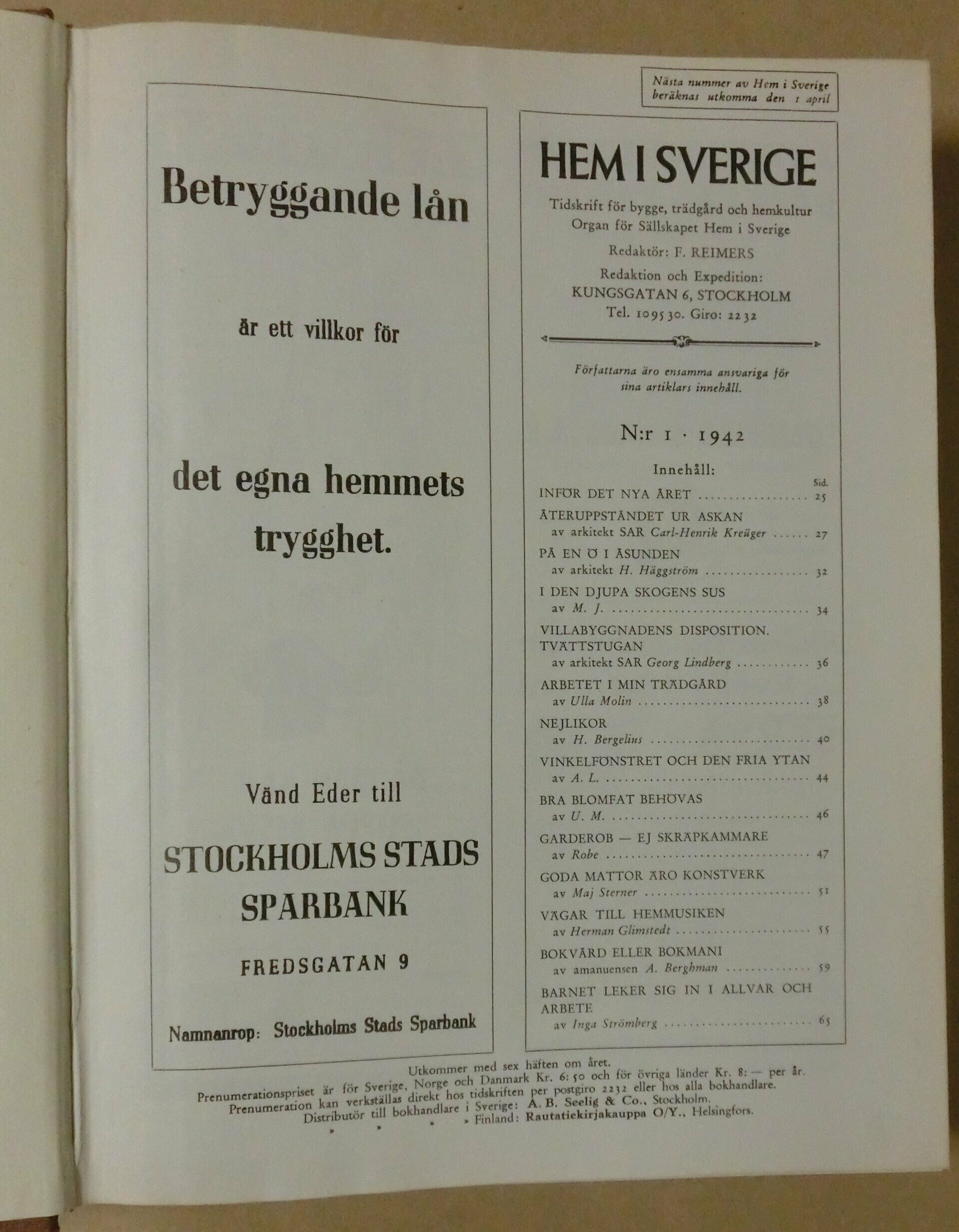 Hem i Sverige 1942