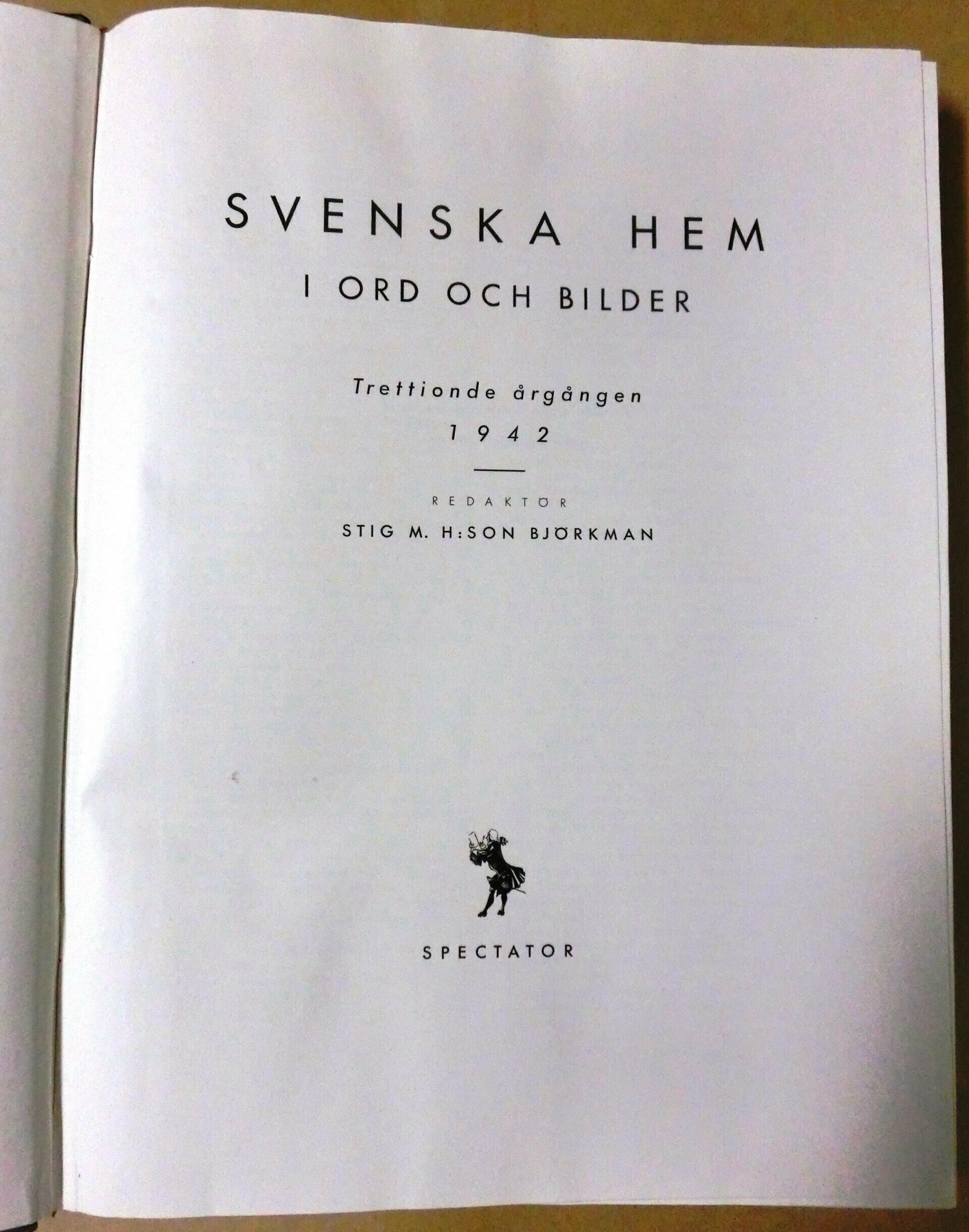 Svenska hem i ord och bilder 1942