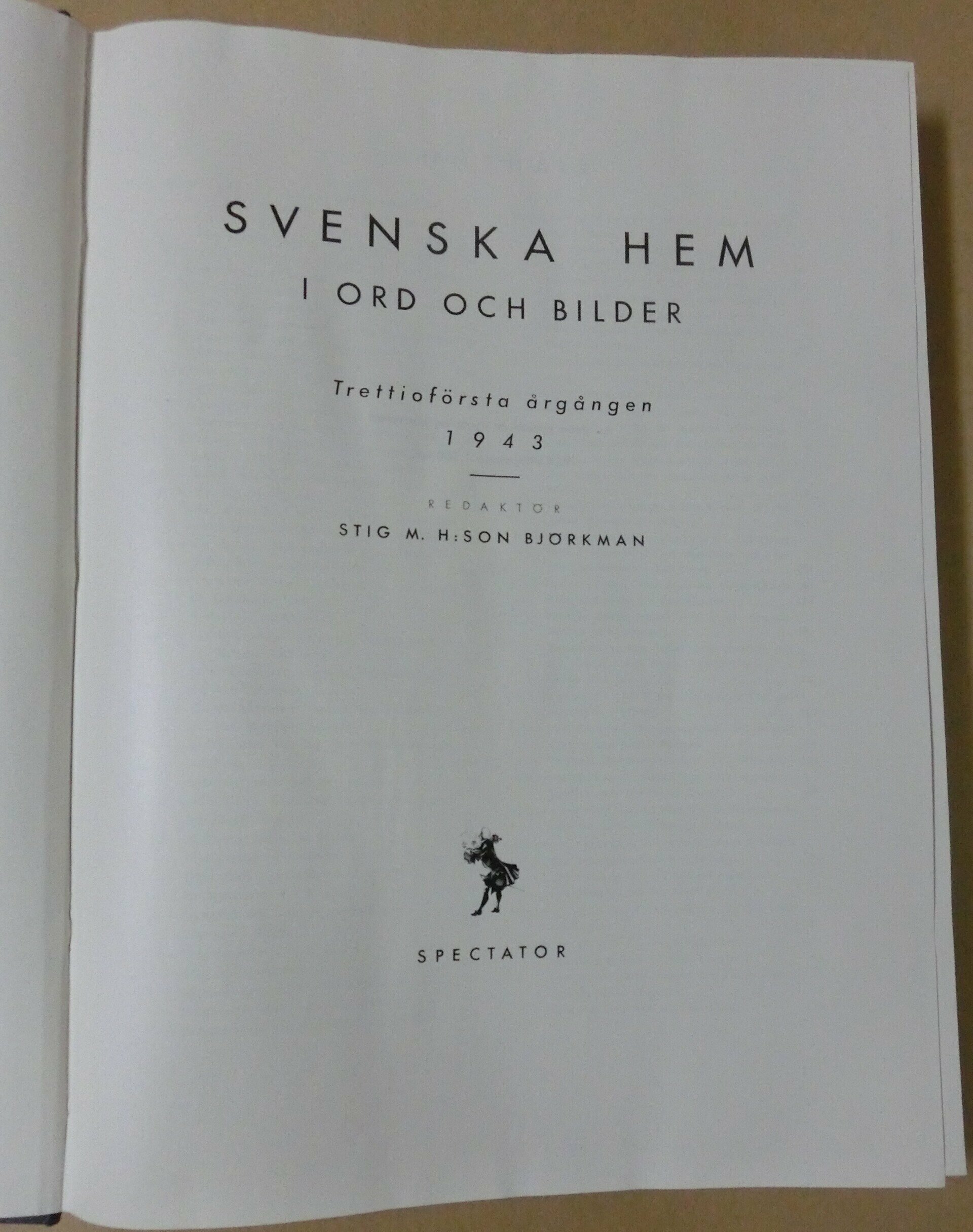 Svenska hem i ord och bilder 1943