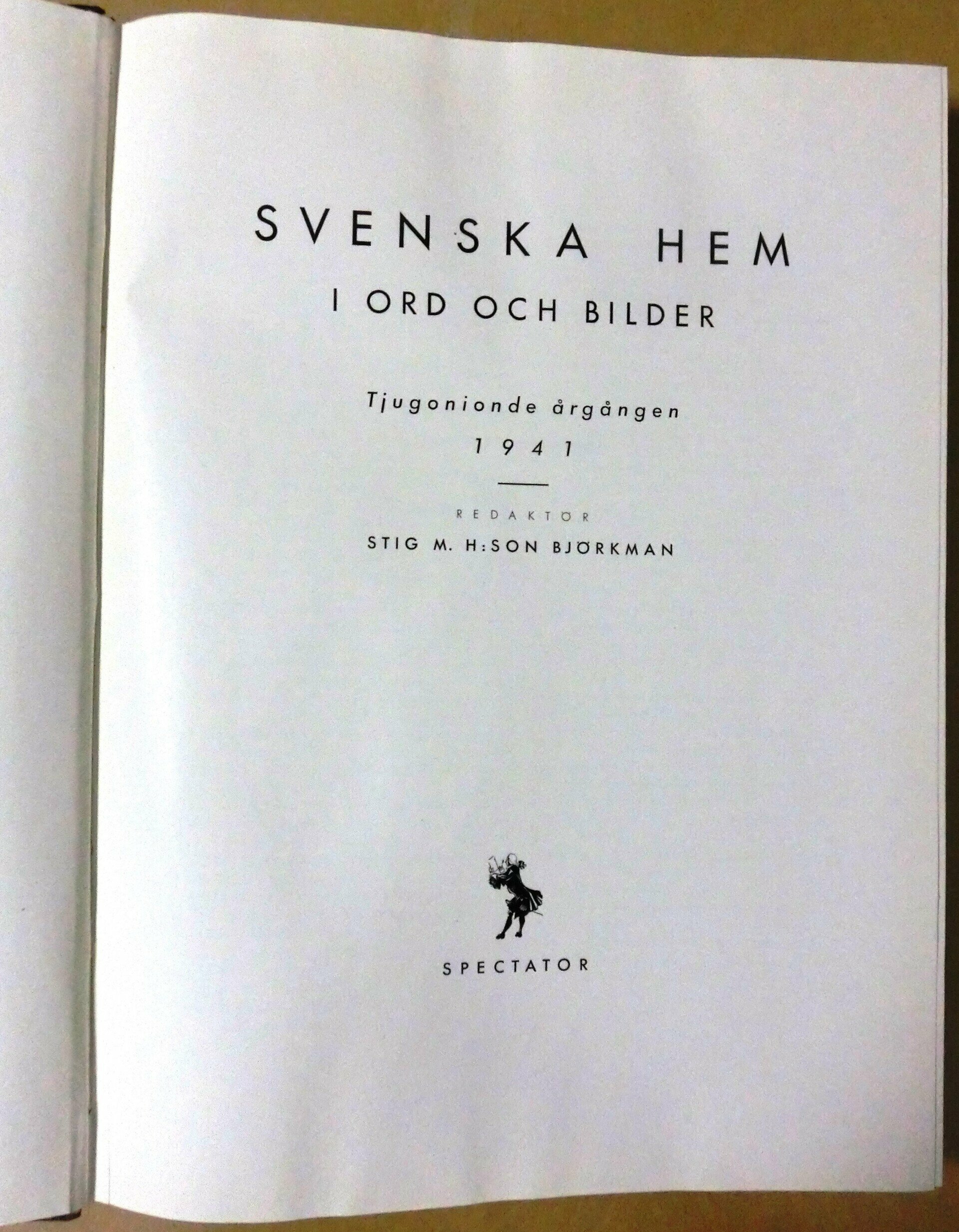 Svenska hem i ord och bilder 1941