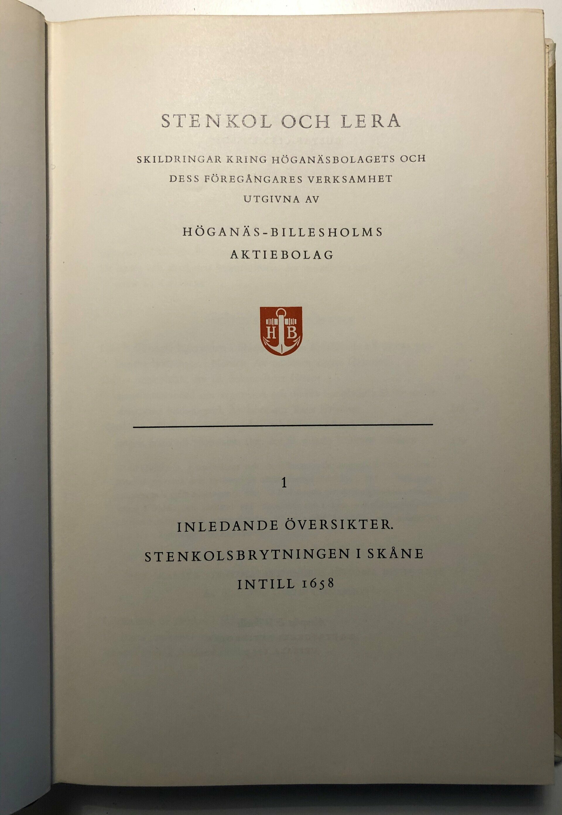 Stenkol och lera del 1 - intill 1658