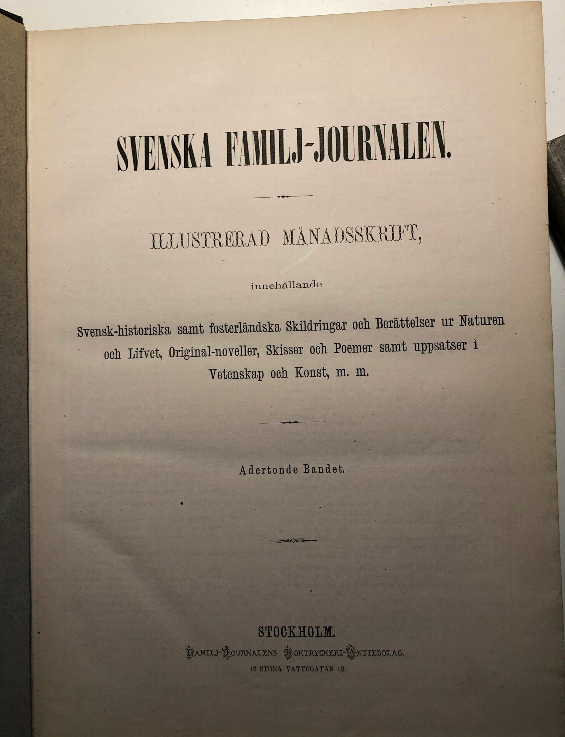 Svenska familj-journalen 1879