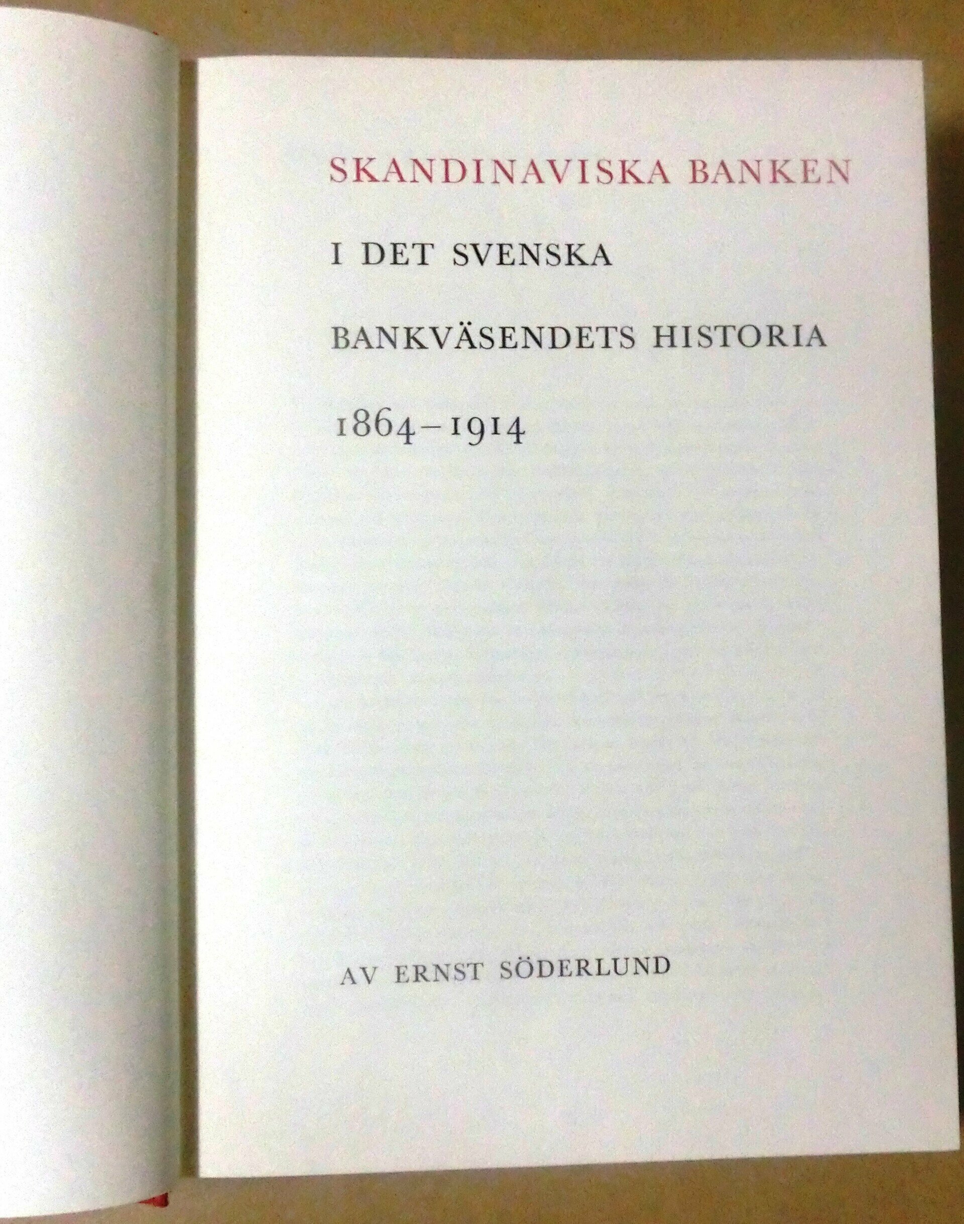 Skandinaviska banken 1864-1914