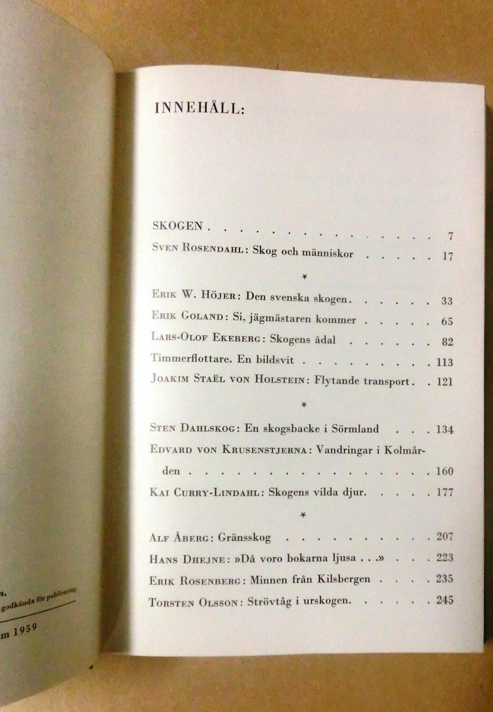 STF årsskrift 1959 - Skogen