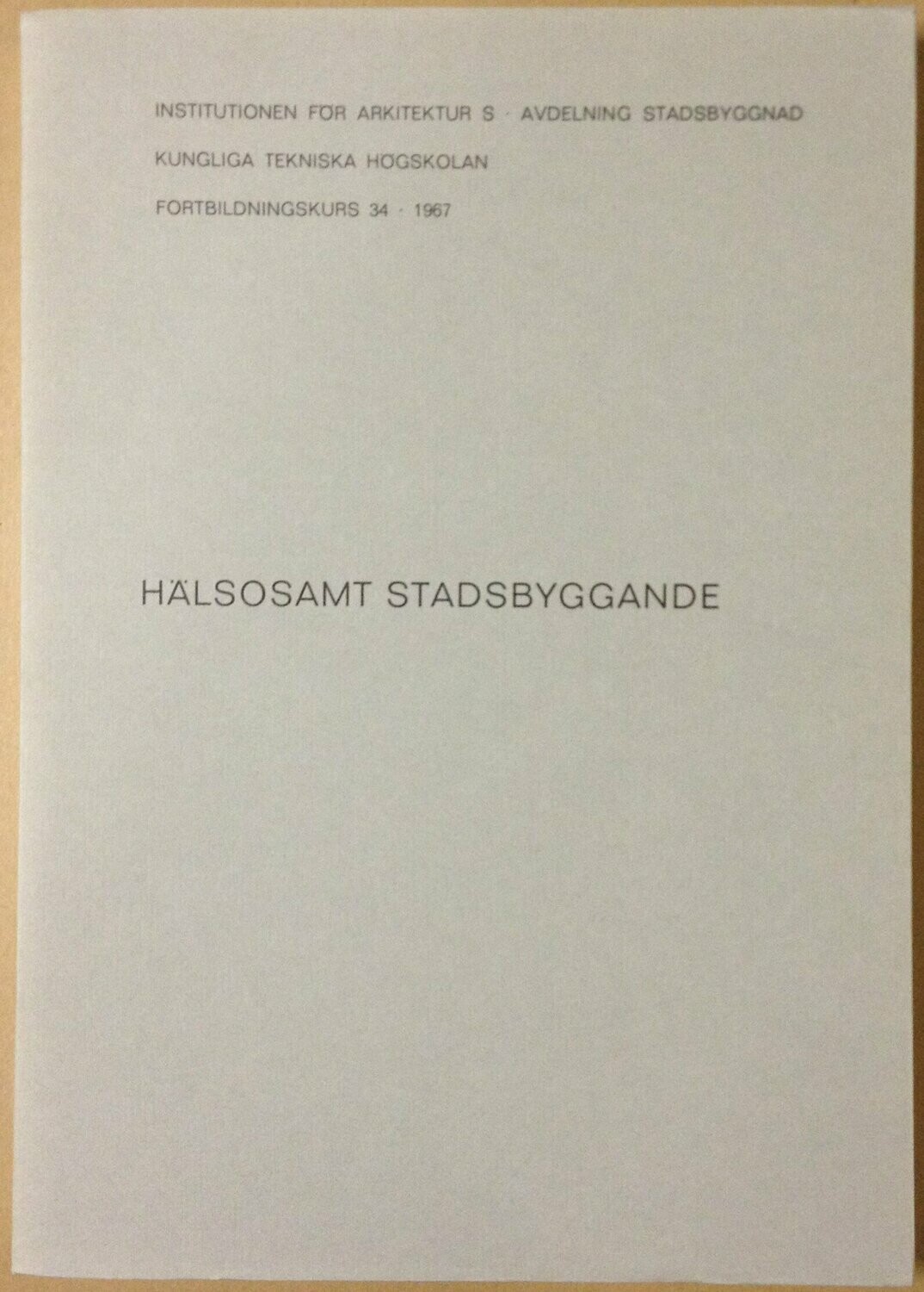 Hälsosamt stadsbyggande