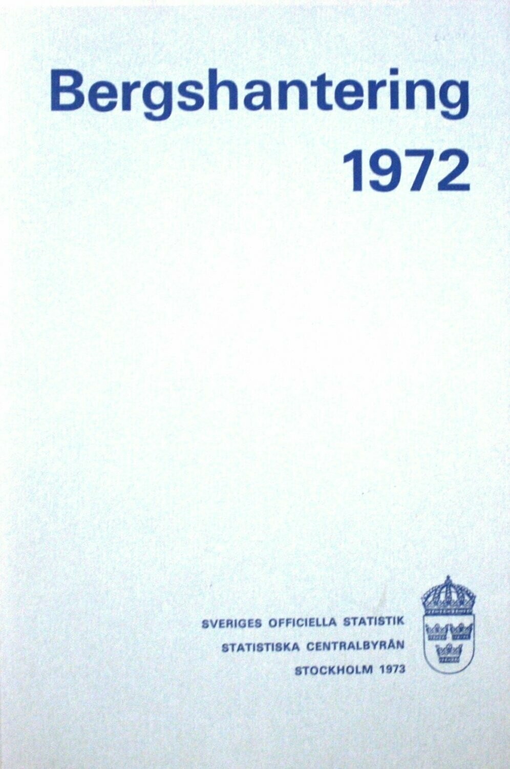 Bergshantering 1972