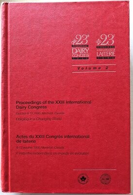 Proceedings of the XXIII International Dairy Congress Vol. 2