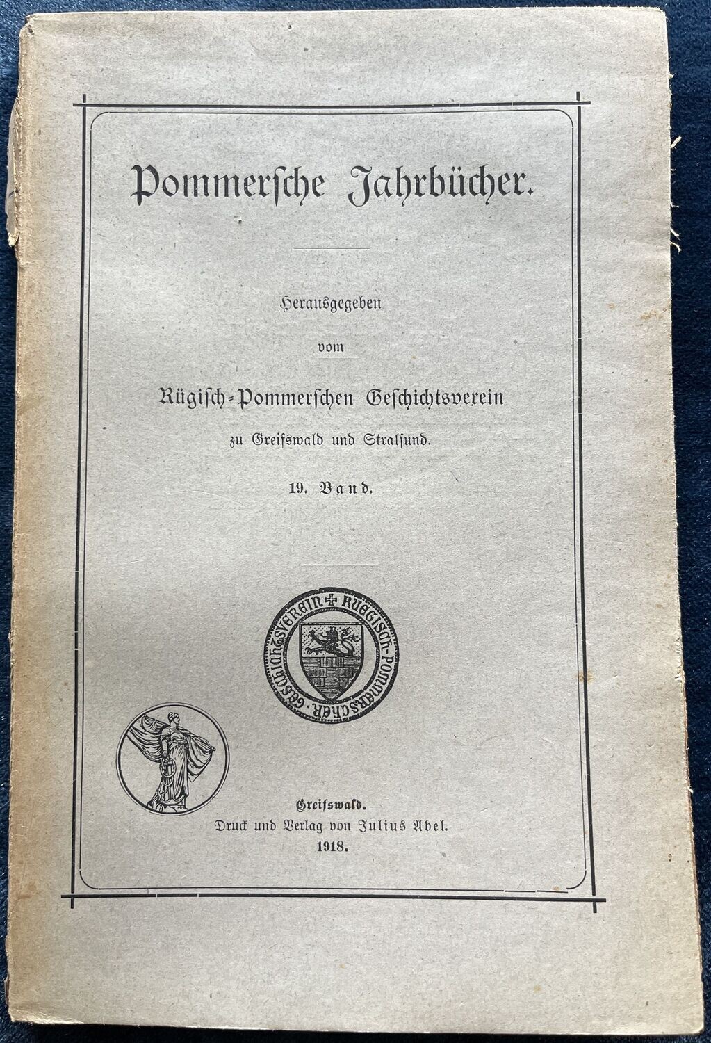 Pommersche Jahrbucher Band 19