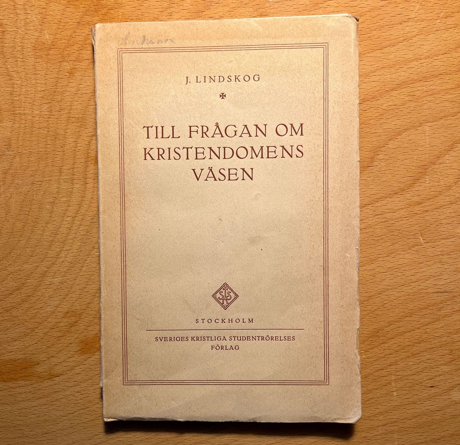 Till frågan om kristendomens väsen