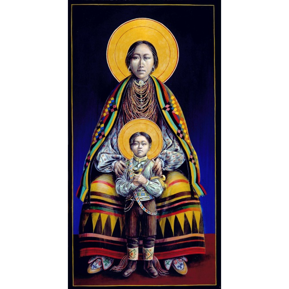 Potowatomi Virgin and Boy Jesus #88