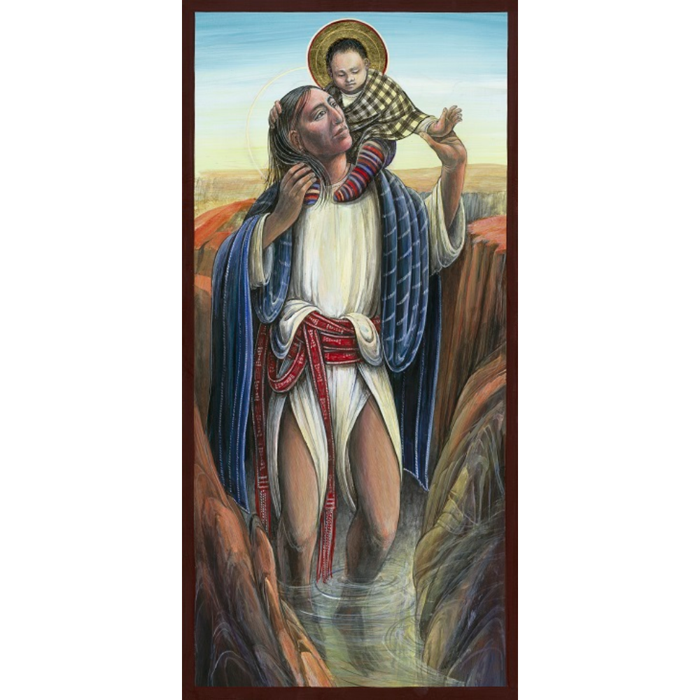 Navajo Saint Christopher and Child #93