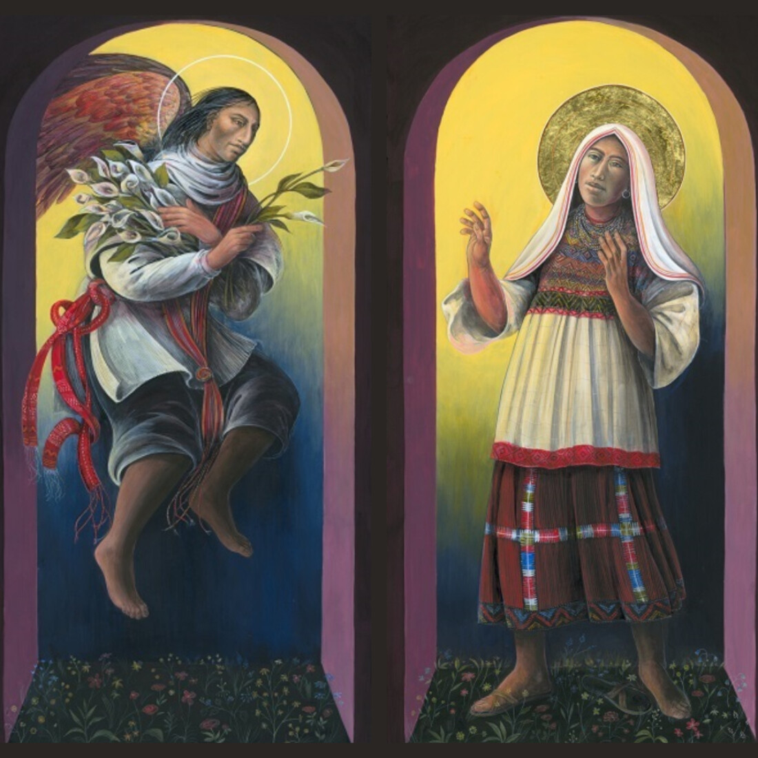 Guatemalan Annunciation Diptych  #59