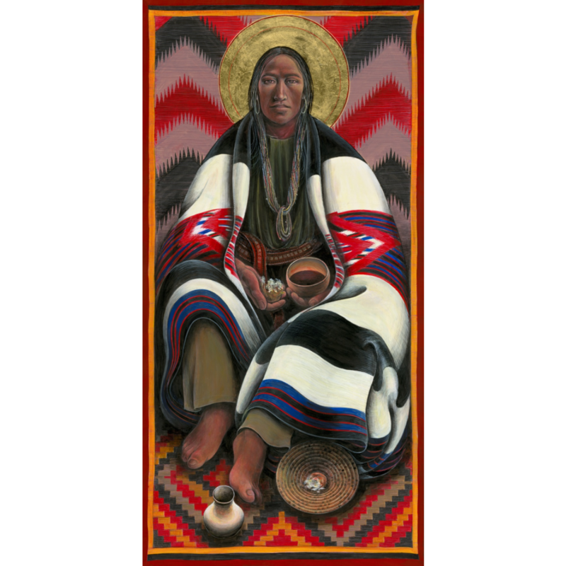 Navajo Christ Breaking Bread V #60