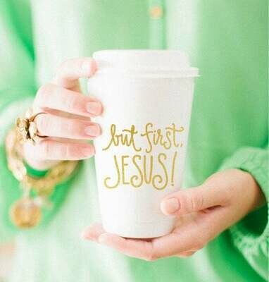 But First Jesus Gold To Go coffee