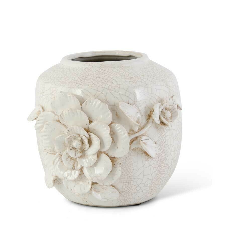 Ceramic Vase w/Roses