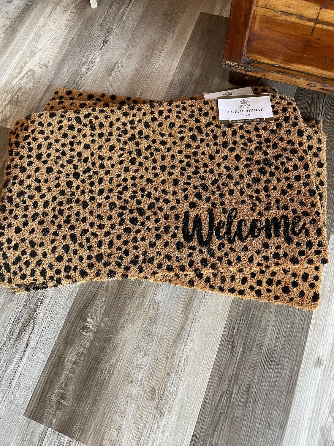Cheetah Welcome Door Mat