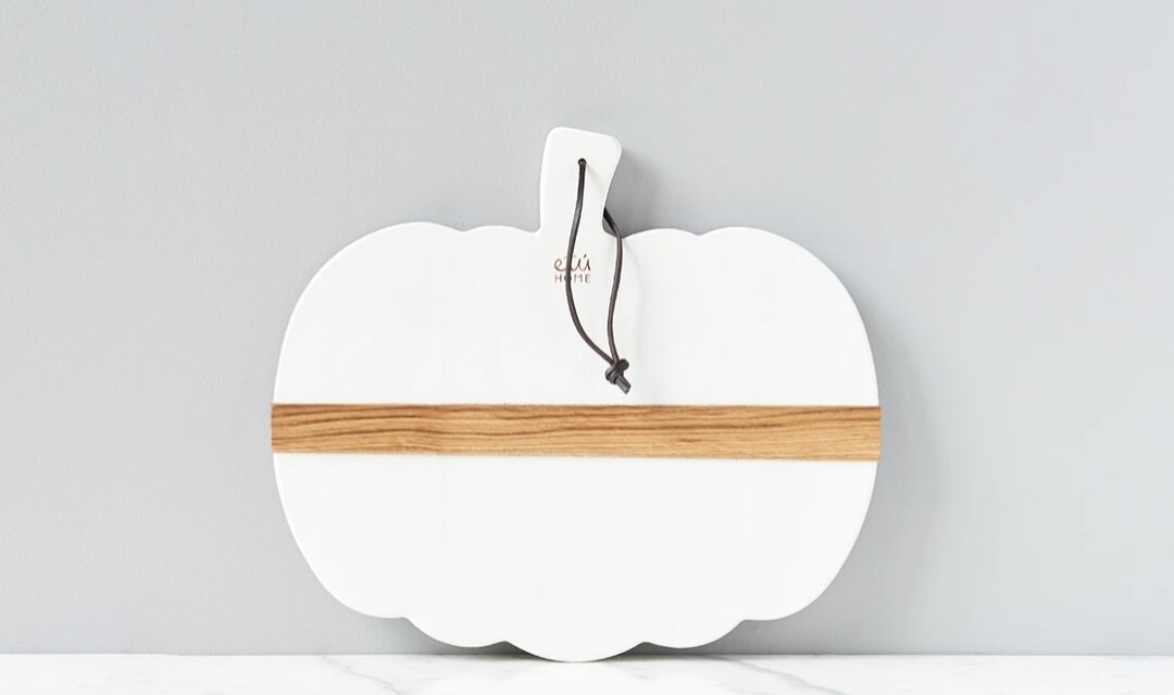 White Mod Pumpkin Charcuterie Board/Small