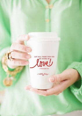 Love/To Go Coffee Cups