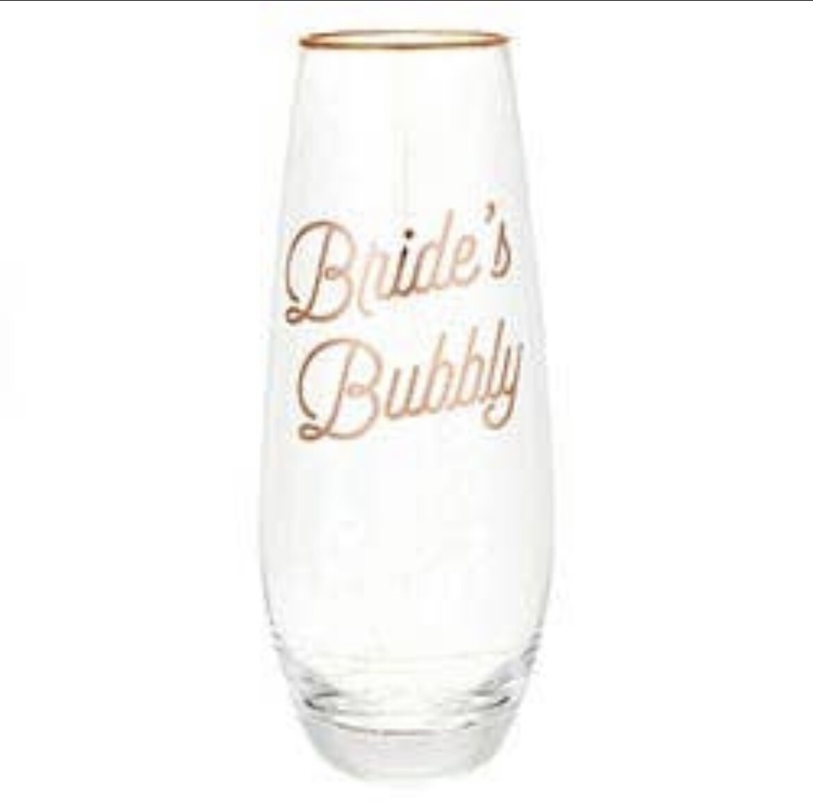 Bride's Bubbly Glass