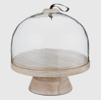 Cake Stand w/Glass Dome