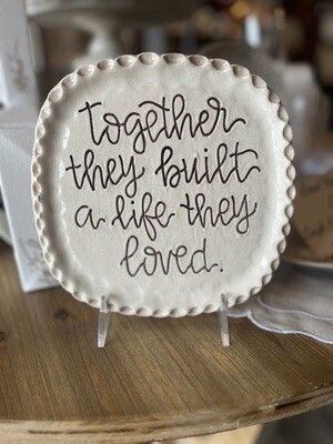 Together they built...Pottery Platter