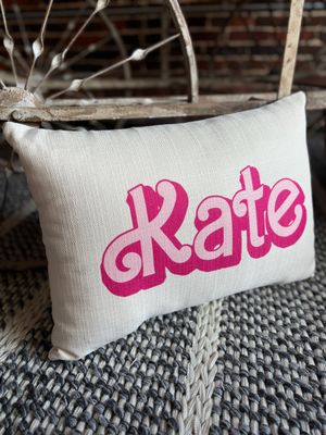 Barbie Girl Name Pillow