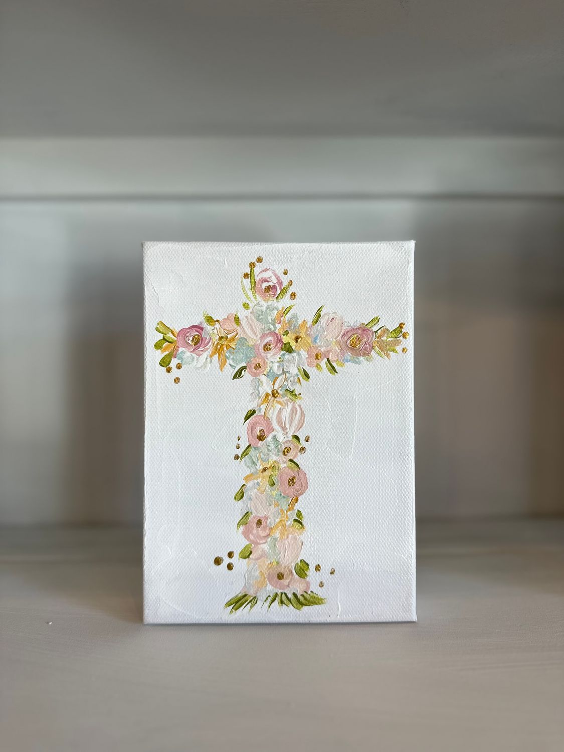 Floral Cross/5x7
