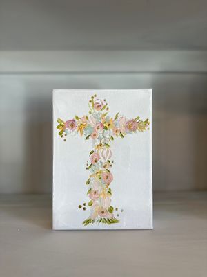 Floral Cross/5x7
