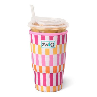 Large Iced Cup Coolie/Sherbet Stripe 