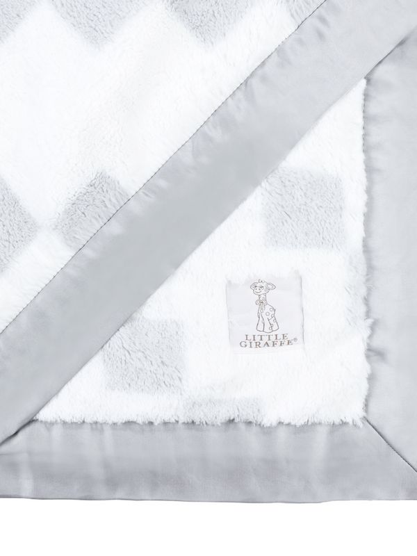 Luxe Stairway Baby Blanket/Silver