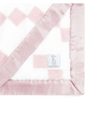 Luxe Stairway Baby Blanket/Dusty Pink