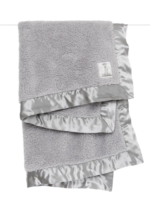 Chenille Baby Blanket/Silver