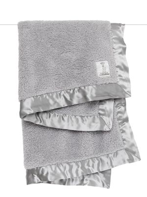 Chenille Baby Blanket/Silver