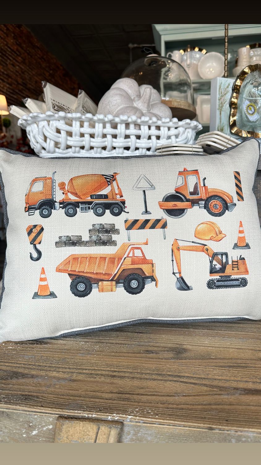 Construction Pillow