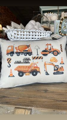 Construction Pillow