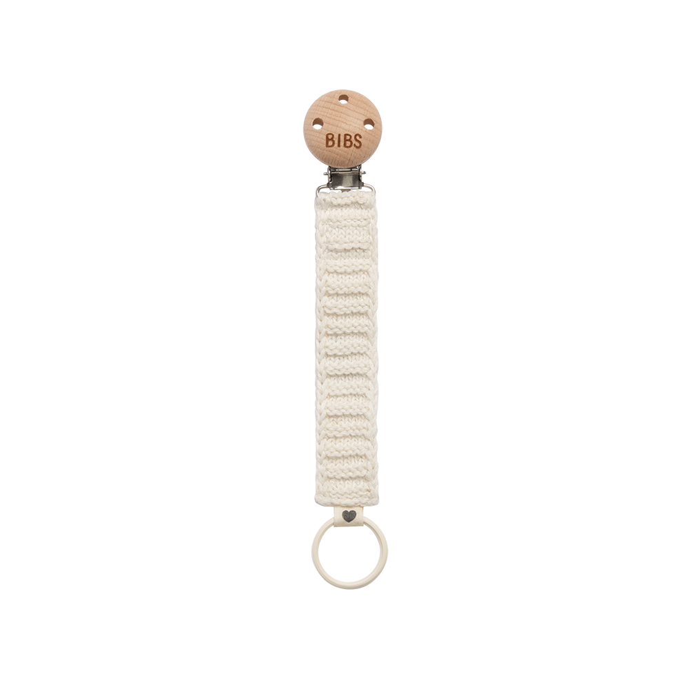 Pacifier Clip Knitted/Ivory