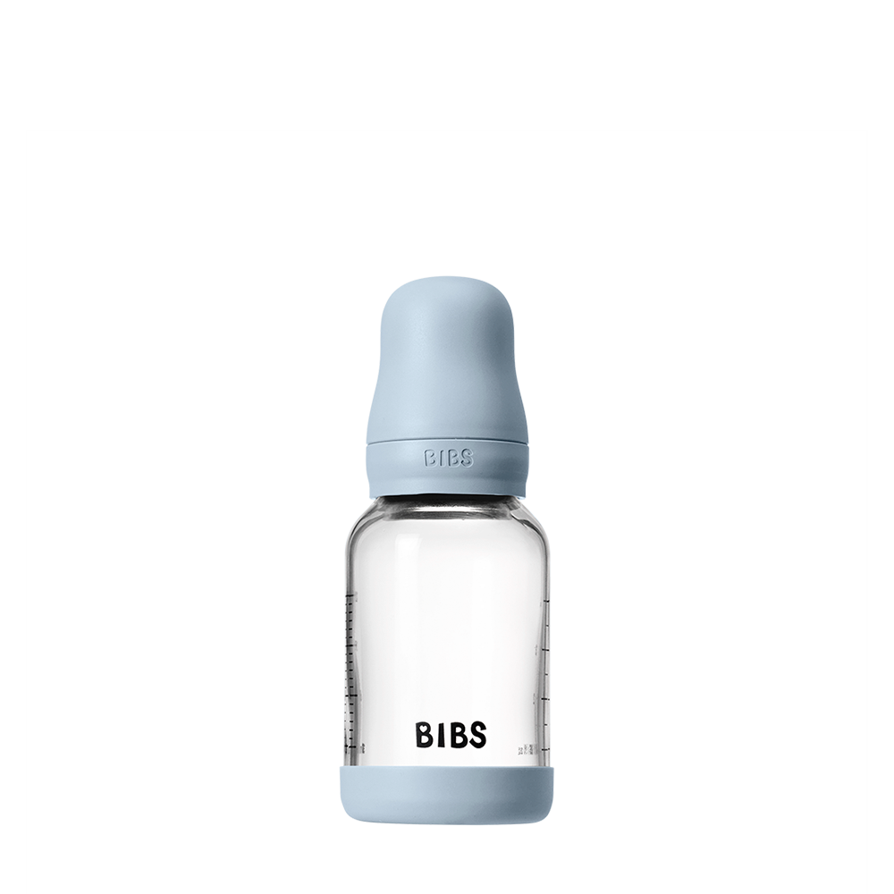 Glass Bottle Set 4oz/Latex/Blue