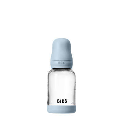 Glass Bottle Set 4oz/Latex/Blue
