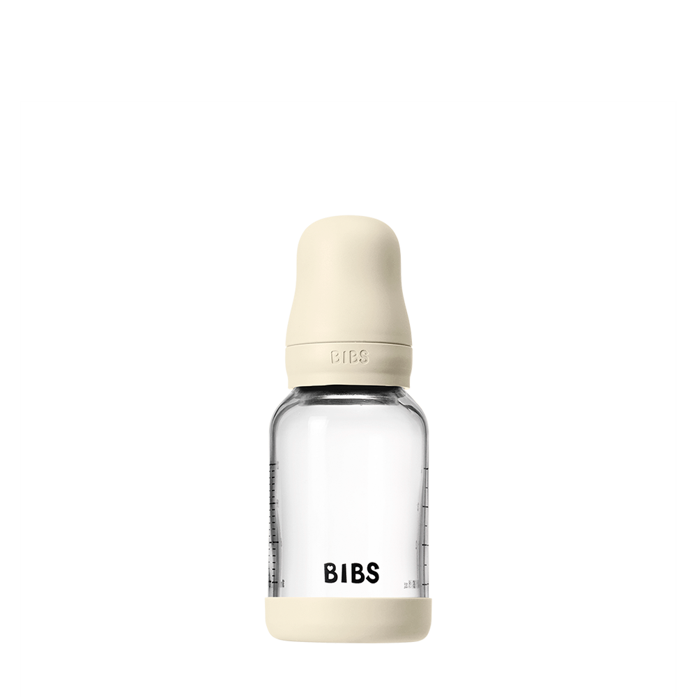 Glass Bottle Set 4oz/Latex/Ivory