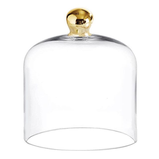 Gold Knob Glass Cloche/MD