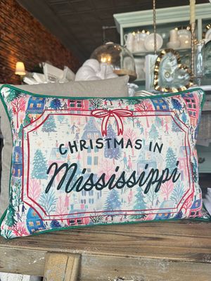 Christmas Village Pillow