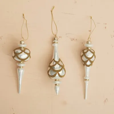 Glass Finial Ornament 