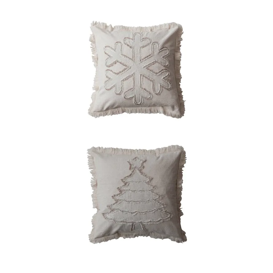 Christmas Tree/Snowflake Pillow