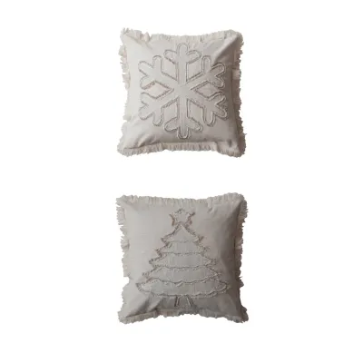 Christmas Tree/Snowflake Pillow